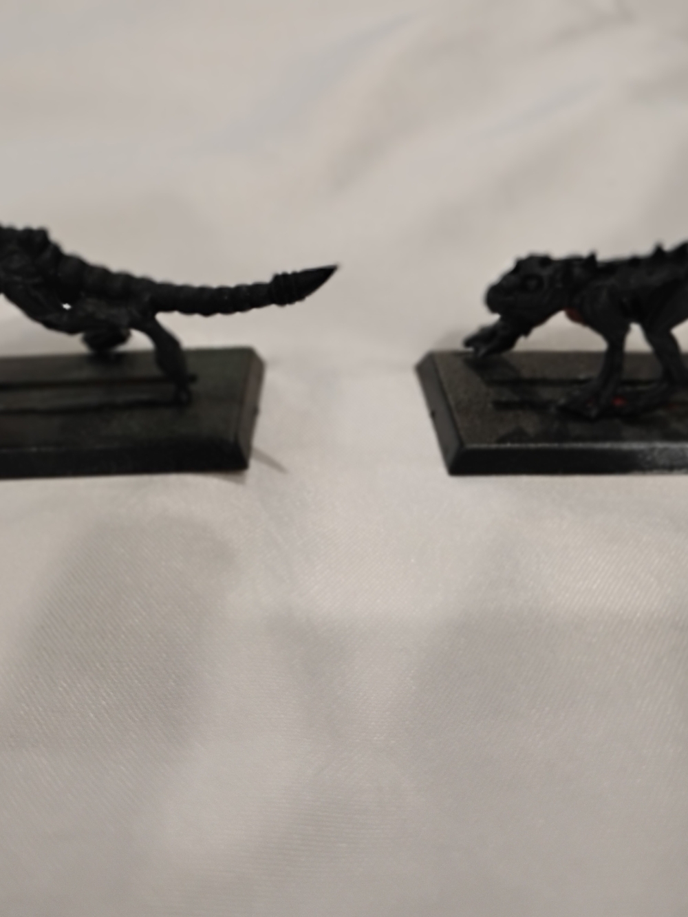 Black Miniature Reptile Game Figures - Pack of 2